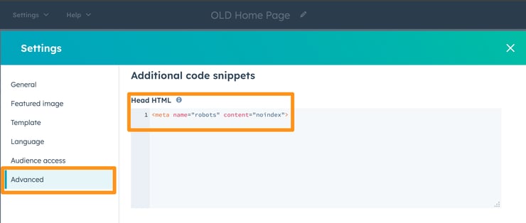 hubspot-no-index-code-snippets