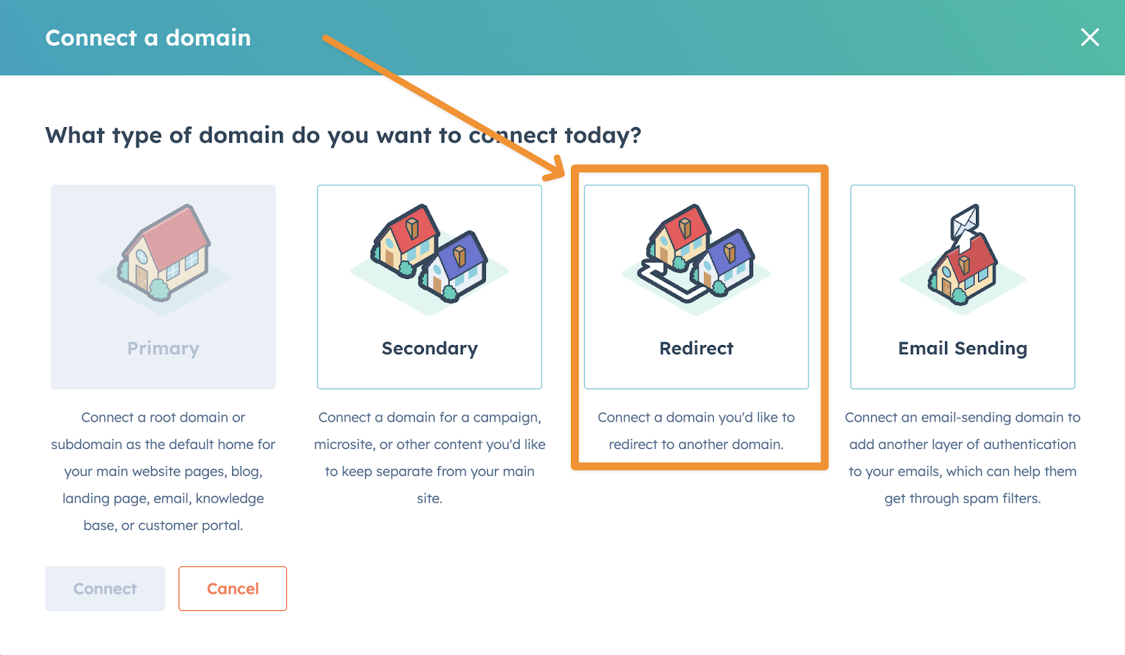 HubSpot Redirect Domains