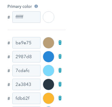 HubSpot Brand colours