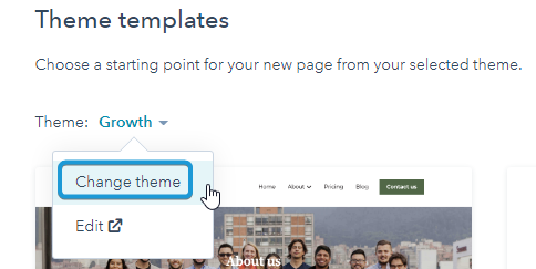 Change theme HubSpot