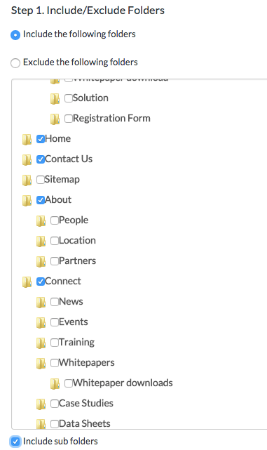 elcomCMS XML Sitemap - Include the important folders