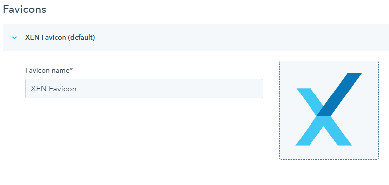 HubSpot Favicon Settings