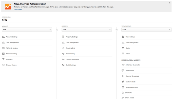 Google Analytics Administration