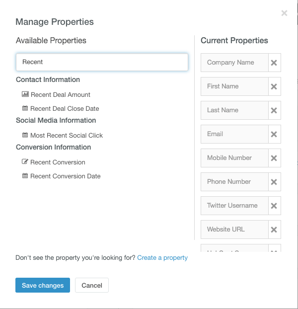 HubSpot Contact Properties