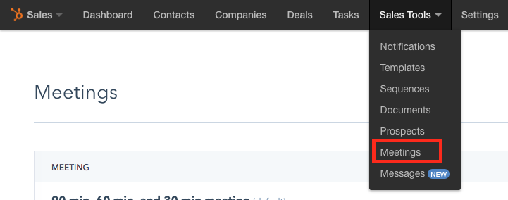 hubspot meetings
