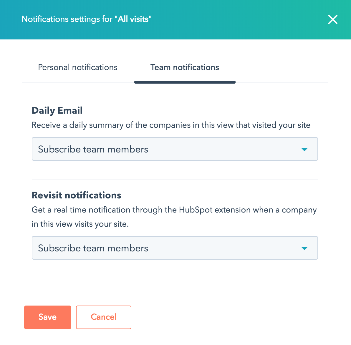 hubspot prospects notifications