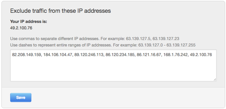 hubspot report ip exclusions