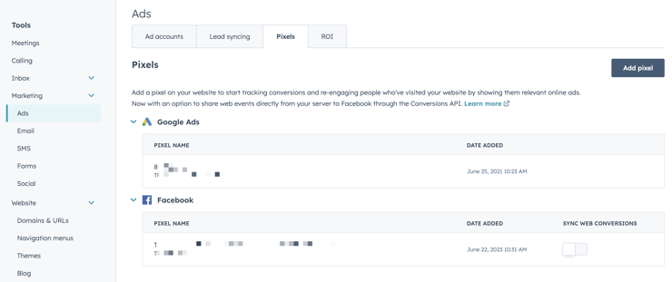 hubspot-settings-ad-pixels-1