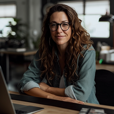 portrait-of-a-woman-in-an-office