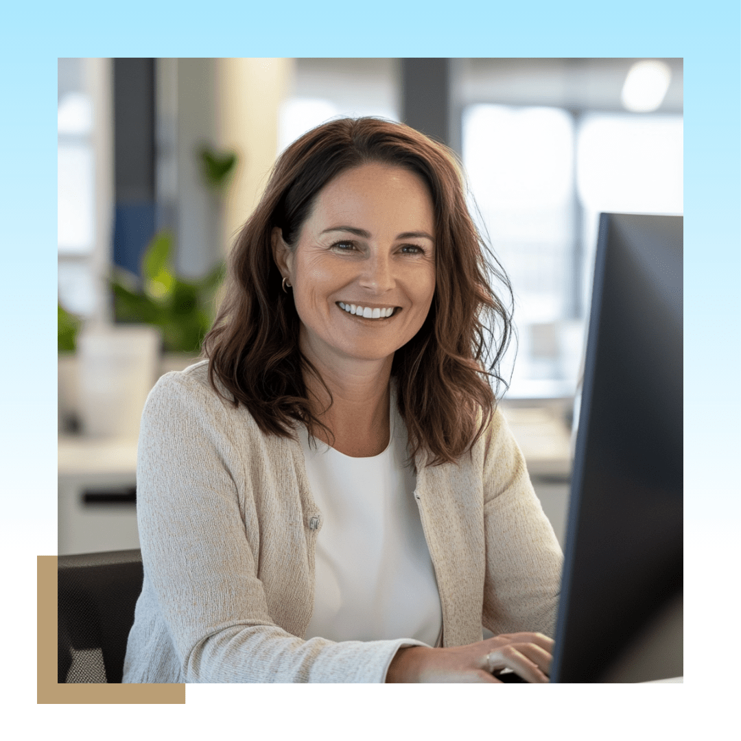 Professional woman working on the computer